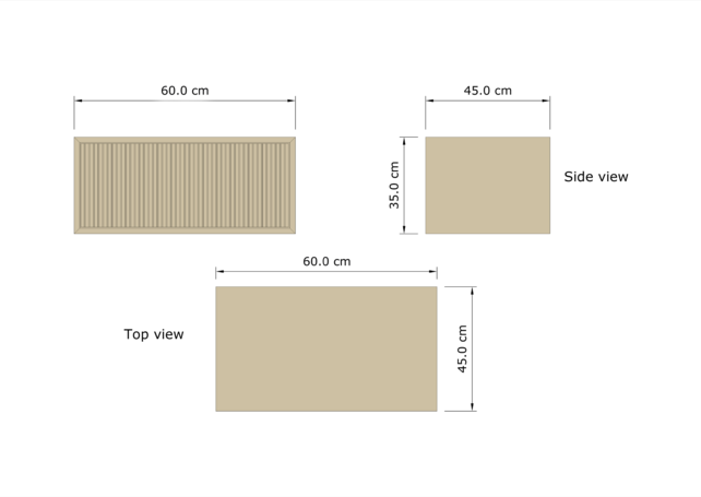 Wastafelmeubel 60cm Ash Gray⎢Gliss Heronimus⎢1 softclose lade Wastafelmeubel 60cm Ash Gray⎢Gliss Heronimus⎢1 softclose lade