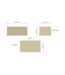 Wastafelmeubel 60cm Ash Gray⎢Gliss Heronimus⎢1 softclose lade