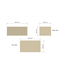 Wastafelmeubel 60cm Black Veneer⎢Gliss Heronimus⎢1 softclose lade