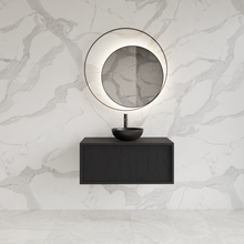 Wastafelmeubel 60cm Black Veneer⎢Gliss Heronimus⎢1 softclose lade