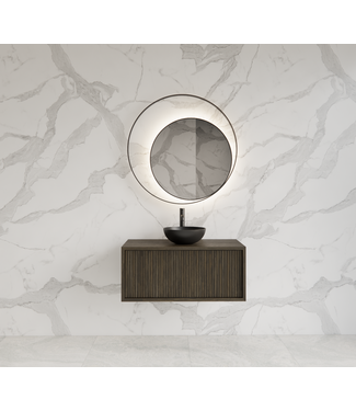 GLISS DESIGN Wastafelmeubel 60cm Charcoal⎢Gliss Heronimus⎢1 softclose lade