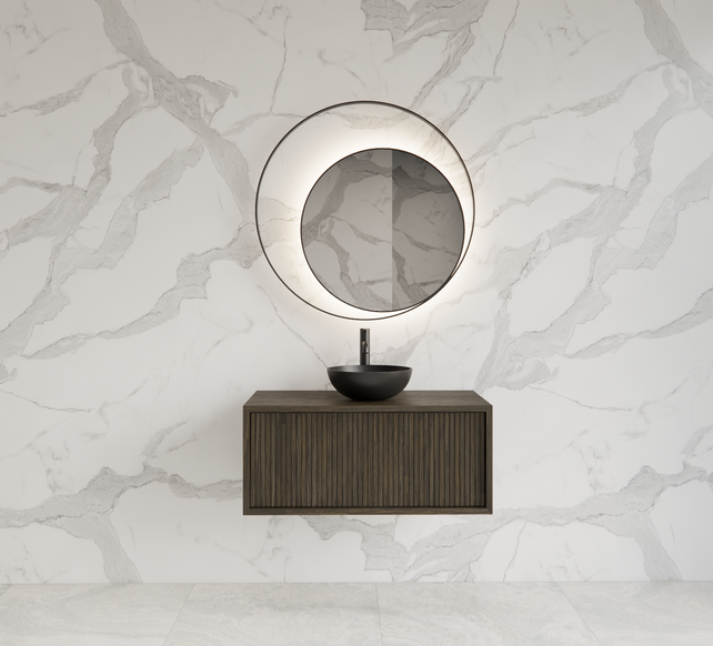 Wastafelmeubel 60cm Charcoal⎢Gliss Heronimus⎢1 softclose lade Wastafelmeubel 60cm Charcoal⎢Gliss Heronimus⎢1 softclose lade