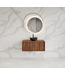 Wastafelmeubel 70cm Walnut⎢Gliss Heronimus⎢1 softclose lade