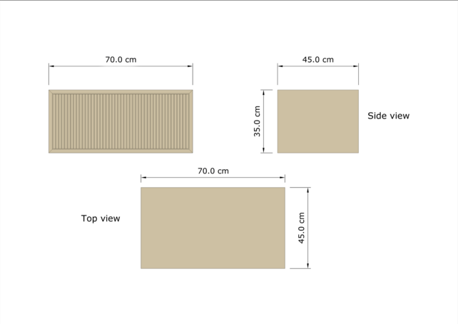 Wastafelmeubel 70cm Walnut⎢Gliss Heronimus⎢1 softclose lade Wastafelmeubel 70cm Walnut⎢Gliss Heronimus⎢1 softclose lade