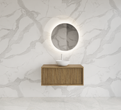 Wastafelmeubel 70cm Castle Brown⎢Gliss Heronimus⎢1 softclose lade