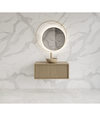 GLISS DESIGN Wastafelmeubel 70cm Corn Silk⎢Gliss Heronimus⎢1 softclose lade