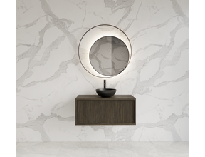 Wastafelmeubel 70cm Charcoal⎢Gliss Heronimus⎢1 softclose lade