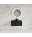 GLISS DESIGN Wastafelmeubel 70cm Black Veneer⎢Gliss Heronimus⎢1 softclose lade