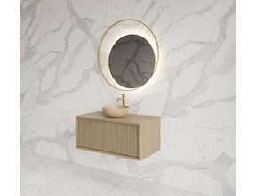 Wastafelmeubel 80cm Corn Silk⎢Gliss Heronimus⎢1 softclose lade