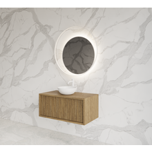 Wastafelmeubel 80cm Castle Brown⎢Gliss Heronimus⎢1 softclose lade