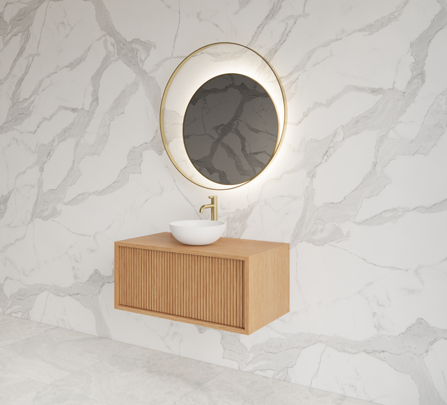 Wastafelmeubel 80cm Pure⎢Gliss Heronimus⎢1 softclose lade