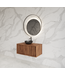 Wastafelmeubel 80cm Walnut⎢Gliss Heronimus⎢1 softclose lade