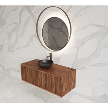 Wastafelmeubel 90cm Walnut⎢Gliss Heronimus⎢1 softclose lade