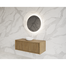 Wastafelmeubel 90cm Castle Brown⎢Gliss Heronimus⎢1 softclose lade