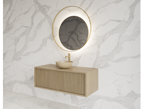 Wastafelmeubel 90cm Corn Silk⎢Gliss Heronimus⎢1 softclose lade