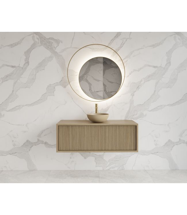 GLISS DESIGN Wastafelmeubel 90cm Corn Silk⎢Gliss Heronimus⎢1 softclose lade