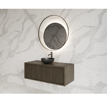 Wastafelmeubel 90cm Charcoal⎢Gliss Heronimus⎢1 softclose lade