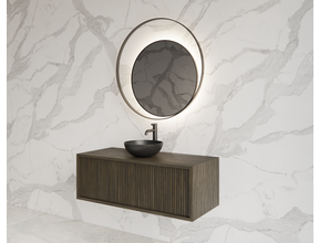 Wastafelmeubel 90cm Charcoal⎢Gliss Heronimus⎢1 softclose lade