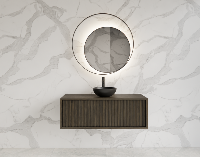 Wastafelmeubel 90cm Charcoal⎢Gliss Heronimus⎢1 softclose lade Wastafelmeubel 90cm Charcoal⎢Gliss Heronimus⎢1 softclose lade