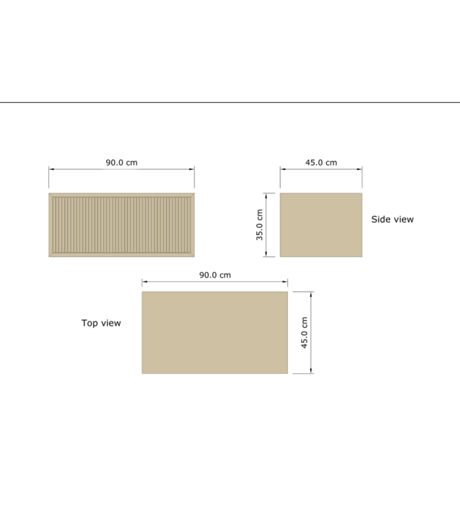 Wastafelmeubel 90cm Black Veneer⎢Gliss Heronimus⎢1 softclose lade