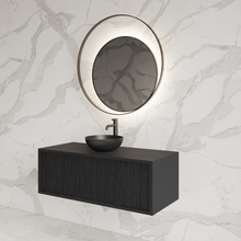 Wastafelmeubel 90cm Black Veneer⎢Gliss Heronimus⎢1 softclose lade