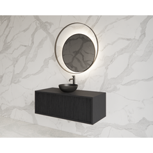 Wastafelmeubel 90cm Black Veneer⎢Gliss Heronimus⎢1 softclose lade