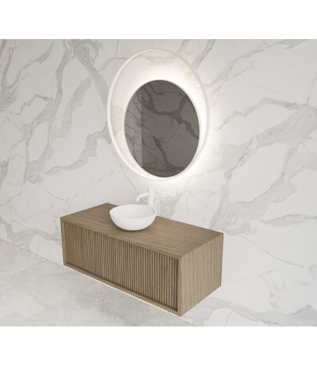 GLISS DESIGN Wastafelmeubel 100cm Ash Gray⎢Gliss Heronimus⎢1 softclose lade