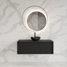 Wastafelmeubel 100cm Black Veneer⎢Gliss Heronimus⎢1 softclose lade