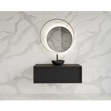 Wastafelmeubel 100cm Black Veneer⎢Gliss Heronimus⎢1 softclose lade