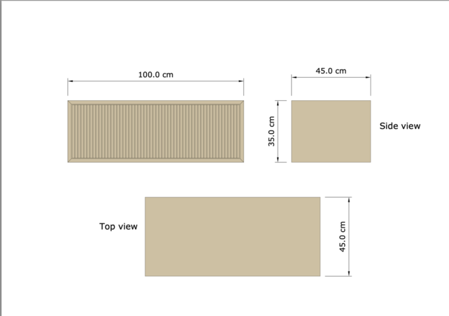 Wastafelmeubel 100cm Charcoal⎢Gliss Heronimus⎢1 softclose lade