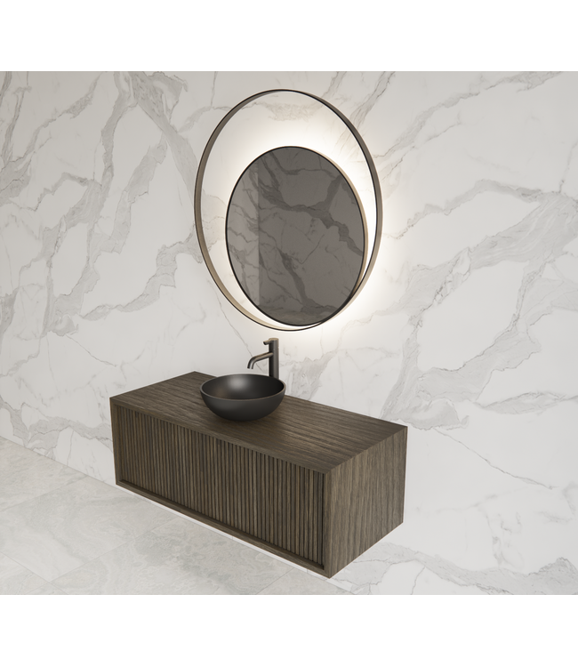 Wastafelmeubel 100cm Charcoal⎢Gliss Heronimus⎢1 softclose lade