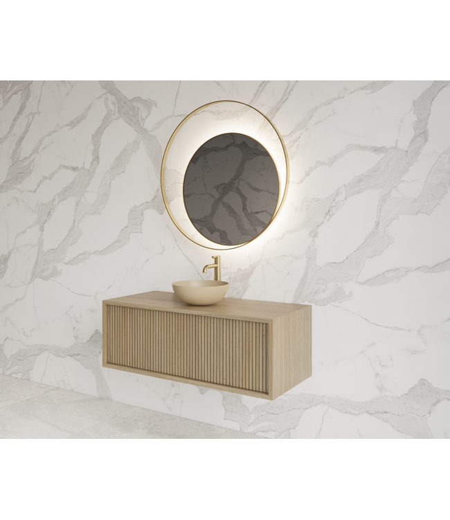 GLISS DESIGN Wastafelmeubel 100cm Corn Silk⎢Gliss Heronimus⎢1 softclose lade