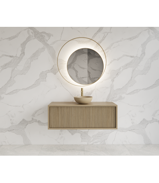 GLISS DESIGN Wastafelmeubel 100cm Corn Silk⎢Gliss Heronimus⎢1 softclose lade