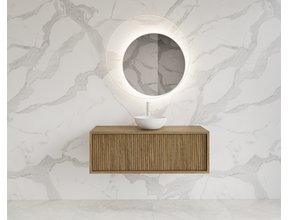 Wastafelmeubel 100cm Castle Brown⎢Gliss Heronimus⎢1 softclose lade