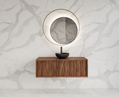 Wastafelmeubel 100cm Walnut⎢Gliss Heronimus⎢1 softclose lade Wastafelmeubel 100cm Walnut⎢Gliss Heronimus⎢1 softclose lade