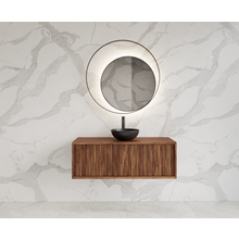 Wastafelmeubel 100cm Walnut⎢Gliss Heronimus⎢1 softclose lade