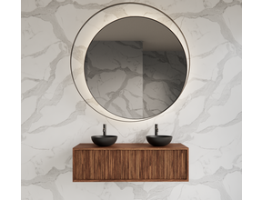 Wastafelmeubel 120cm Walnut⎢Gliss Heronimus⎢1 of 2 softclose lades