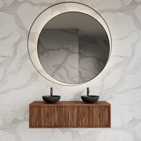 Wastafelmeubel 120cm Walnut⎢Gliss Heronimus⎢1 of 2 softclose lades