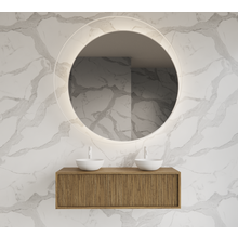 Wastafelmeubel 120cm Castle Brown⎢Gliss Heronimus⎢1 of 2 softclose lades