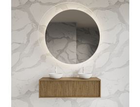 Wastafelmeubel 120cm Castle Brown⎢Gliss Heronimus⎢1 of 2 softclose lades