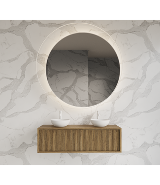 GLISS DESIGN Wastafelmeubel 120cm Castle Brown⎢Gliss Heronimus⎢1 of 2 softclose lades