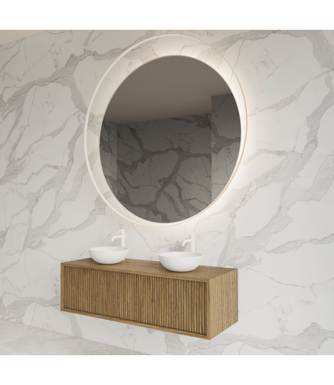 Wastafelmeubel 120cm Castle Brown⎢Gliss Heronimus⎢1 of 2 softclose lades