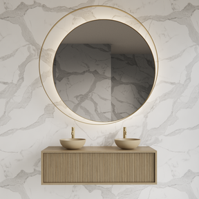 Wastafelmeubel 120cm Corn Silk⎢Gliss Heronimus⎢1 of 2 softclose lades