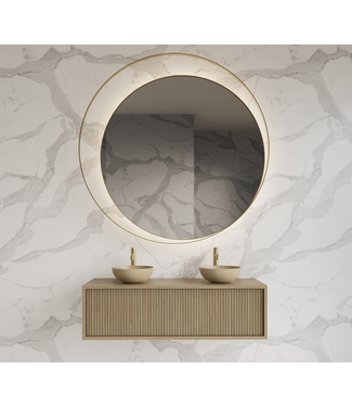 GLISS DESIGN Wastafelmeubel 120cm Corn Silk⎢Gliss Heronimus⎢1 of 2 softclose lades