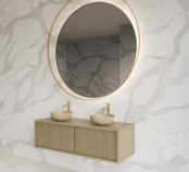 Wastafelmeubel 120cm Corn Silk⎢Gliss Heronimus⎢1 of 2 softclose lades Wastafelmeubel 120cm Corn Silk⎢Gliss Heronimus⎢1 of 2 softclose lades