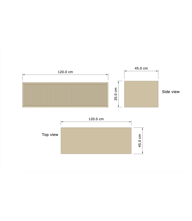 Wastafelmeubel 120cm Charcoal⎢Gliss Heronimus⎢1 of 2 softclose lades