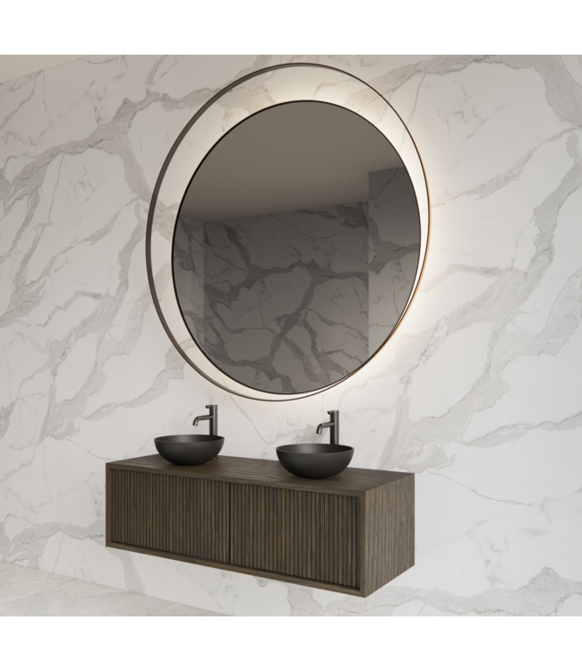 GLISS DESIGN Wastafelmeubel 120cm Charcoal⎢Gliss Heronimus⎢1 of 2 softclose lades