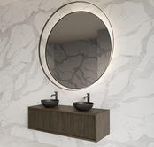 Wastafelmeubel 120cm Charcoal⎢Gliss Heronimus⎢1 of 2 softclose lades Wastafelmeubel 120cm Charcoal⎢Gliss Heronimus⎢1 of 2 softclose lades