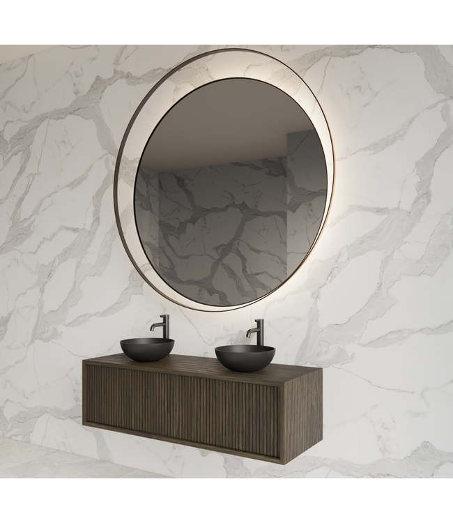 GLISS DESIGN Wastafelmeubel 120cm Charcoal⎢Gliss Heronimus⎢1 of 2 softclose lades