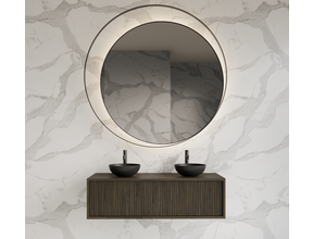 Wastafelmeubel 120cm Charcoal⎢Gliss Heronimus⎢1 of 2 softclose lades